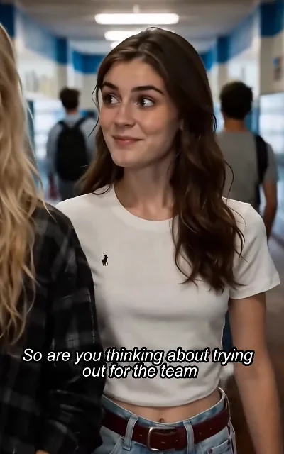 The invitation, mid-conversation: "So are you thinking about trying out for the team?"
